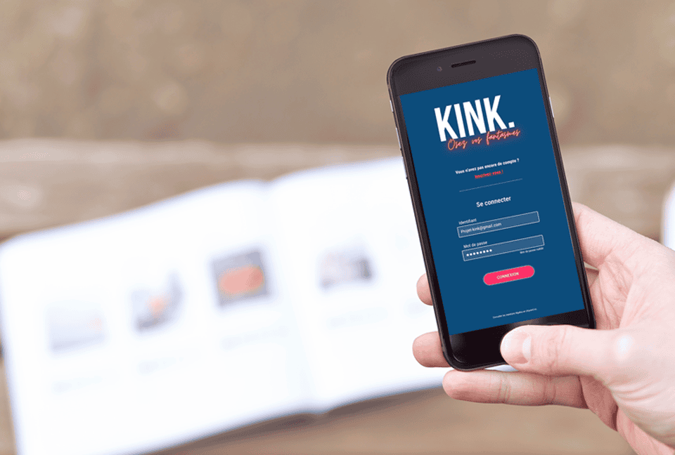 KINK application Mobile Visuel Principal