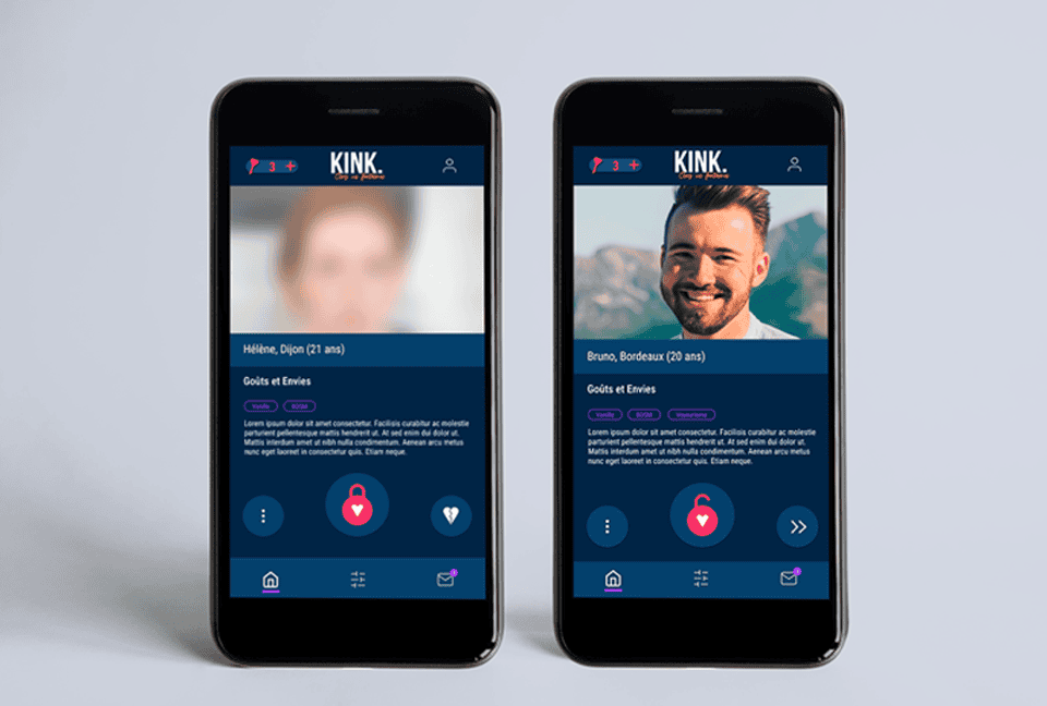 KINK application Mobile Visuel 2